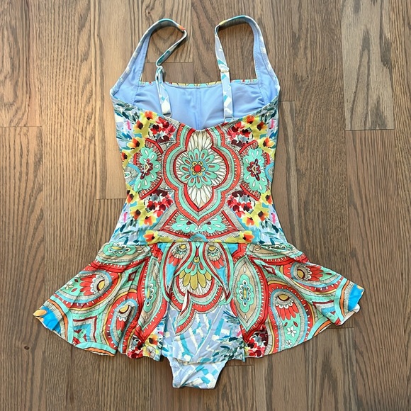 Johnny Was Multicolor Patterned One Piece Swimsuit - Picture 2 of 2
